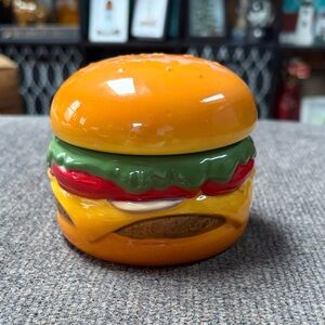 Pier 1 Glossy Ceramic Burger Condiment Holder